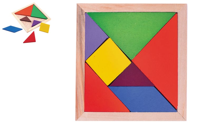 Ξύλινο παζλ τανγκραμ - tangram